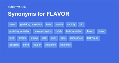 flavors synonym